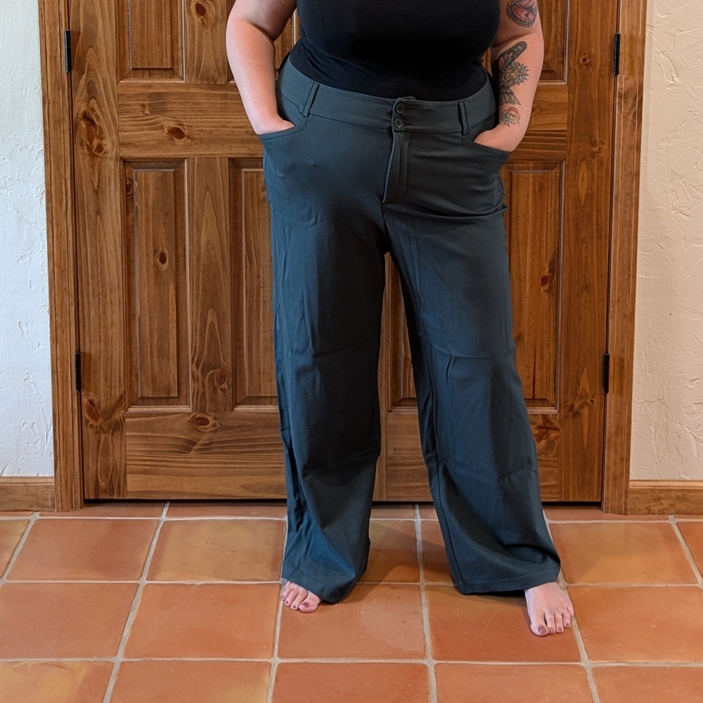 Torrid Black and Gray Wide Leg Pants